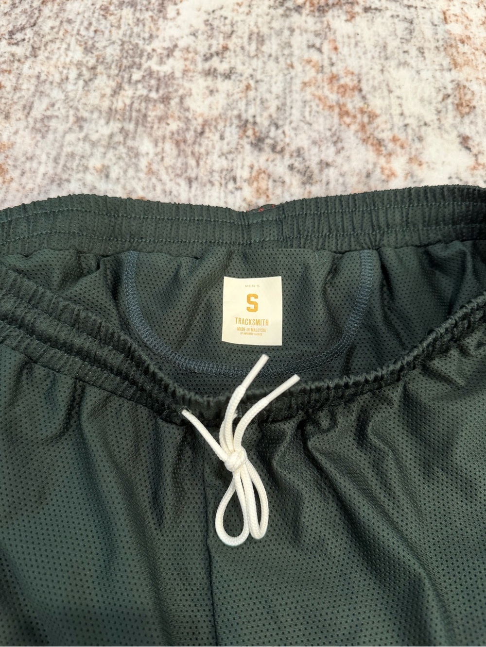 Tracksmith, Navy and Green, Van Cortlandt Running Shirt and Shorts Set | Men’s S - Picture 13 of 14